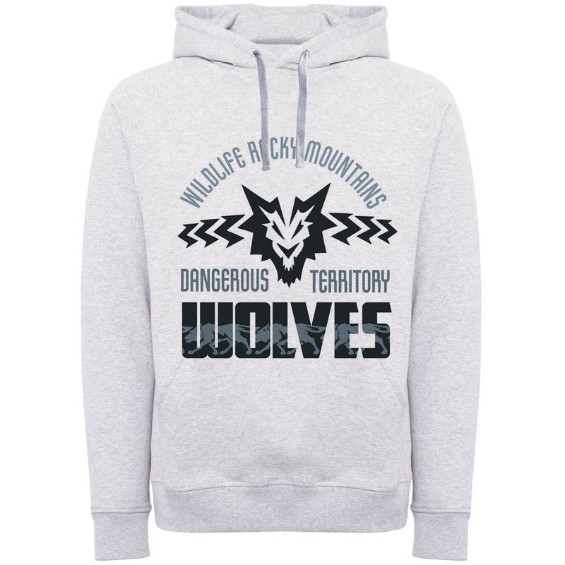 هودی مردانه مدل گرگ زینتی A24