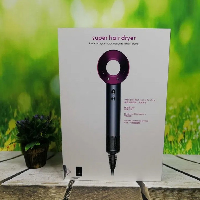سشوار حرفهای 1600 وات super hair dryer، موتور AC، وزن 160 گرم، المنت سرامیک تورمالین، دارای سری دیسپانسر، متمرکزکننده...