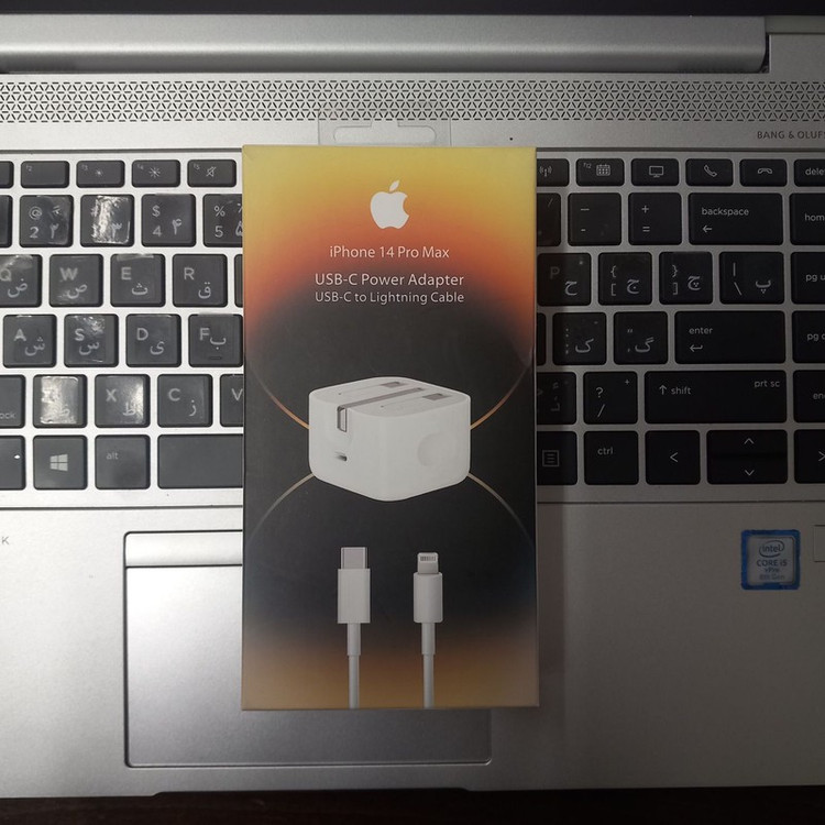 آداپتور شارژر مدل IPHONE 14 pro max به همراه کابل لایتنینگ