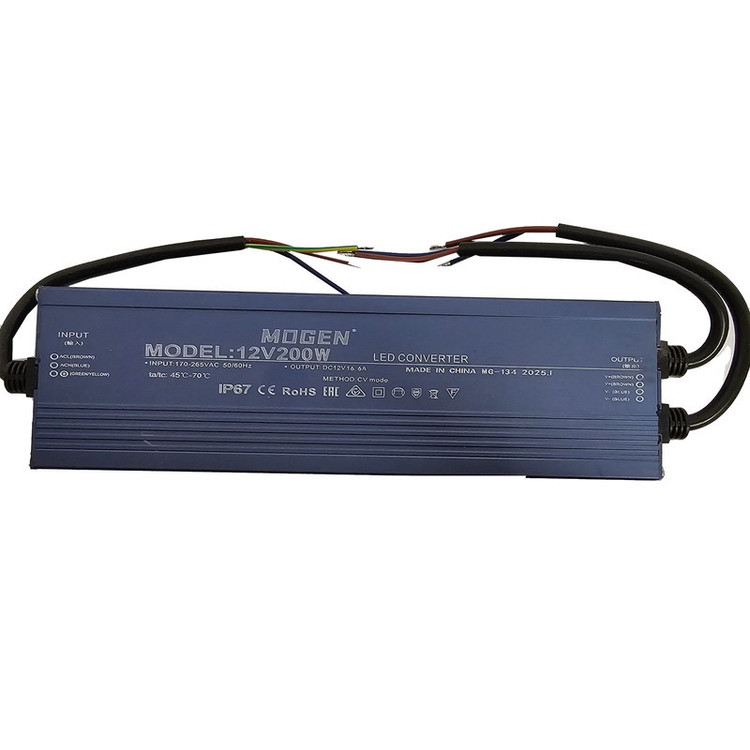 منبع تغذیه 12 ولت موگن مدل 12v200w