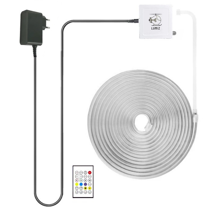 ریسه نئون لومیز مدل APP-5M RGB طول ۵ متر به همراه آداپتور