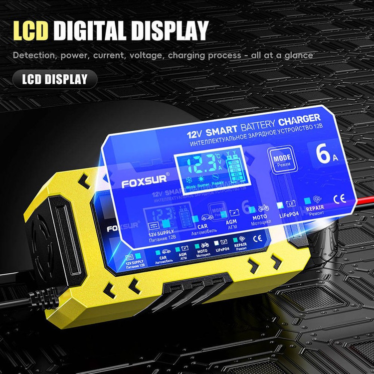 شارژر باتری خودرو 6 آمپر فاکسسور مدل FBC1206F