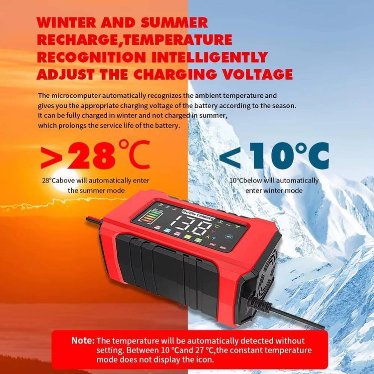 شارژر باتری خودرو مدل RJ-C121501A-RED