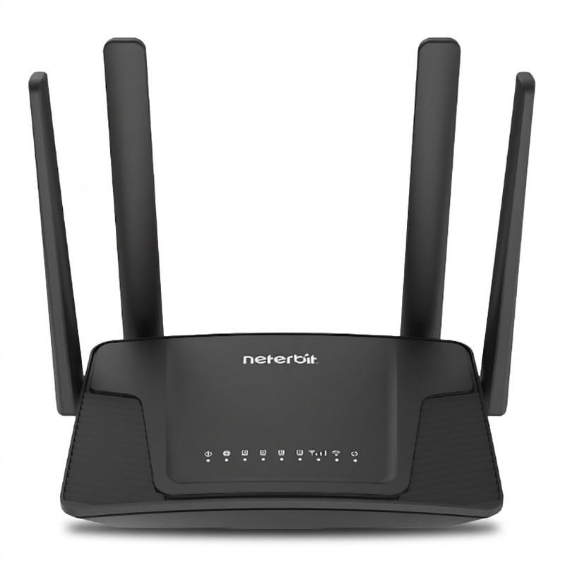 مودم روتر 4G خانگی نتربیت مدل NWR-M920v2 با پشتیبانی سیمکارت LTE/3G، استاندارد IEEE 802.11b/g/n، چهار آنتن 5 دسیبل، ف...
