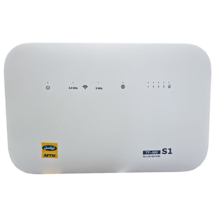 مودم 4G ایرانسل مدل TF-i60 S1 با پشتیبانی شبکههای 4G، 4.5G، TD-LTE و 3G، قابلیت اتصال همزمان 32 کاربر، پشتیبانی از 4 ...