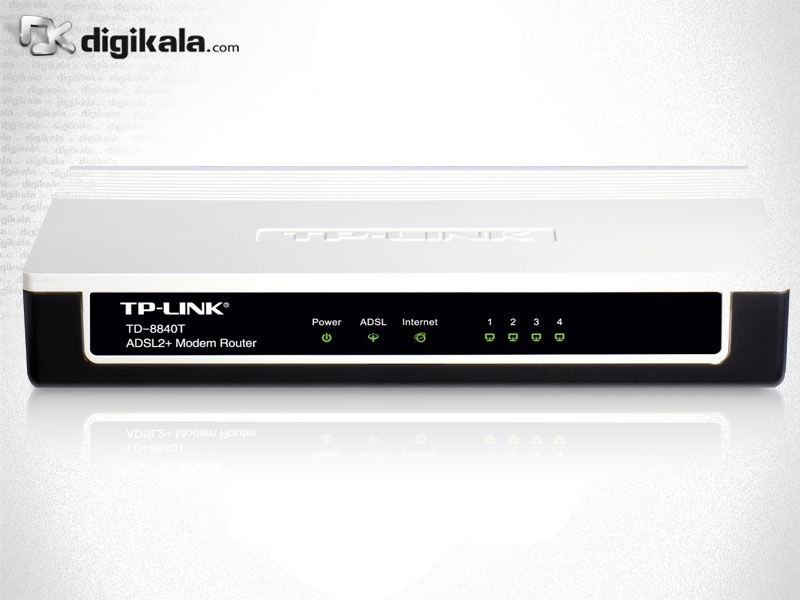 مودم-روتر +ADSL2 و باسیم تی پی-لینک مدل TD-8840T_V1