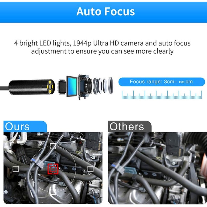 دوربین شلنگی مدل وای فای فلزی منعطف کد 5MP Auto Fokus HD