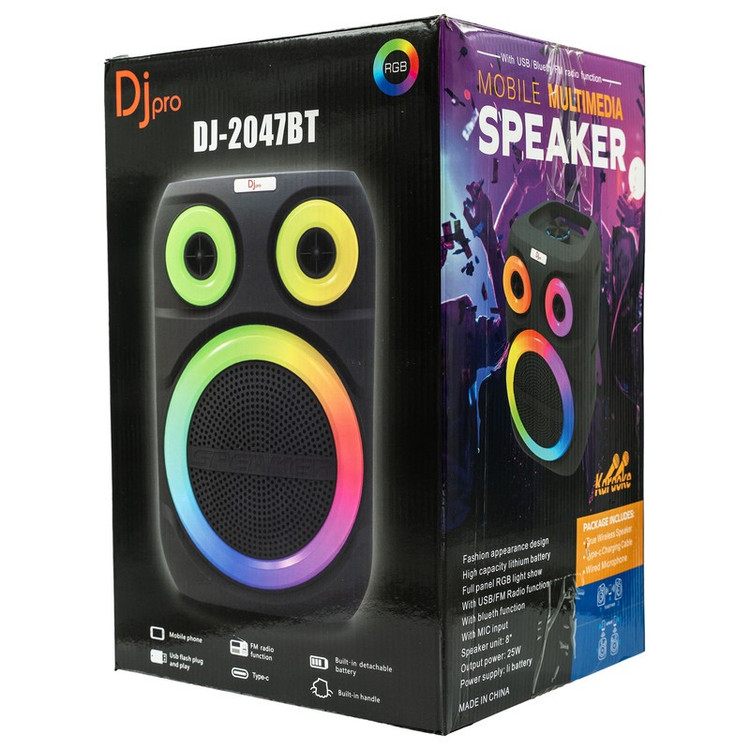 اسپیکر بلوتوثی دی جی پرو مدل DJ-2047