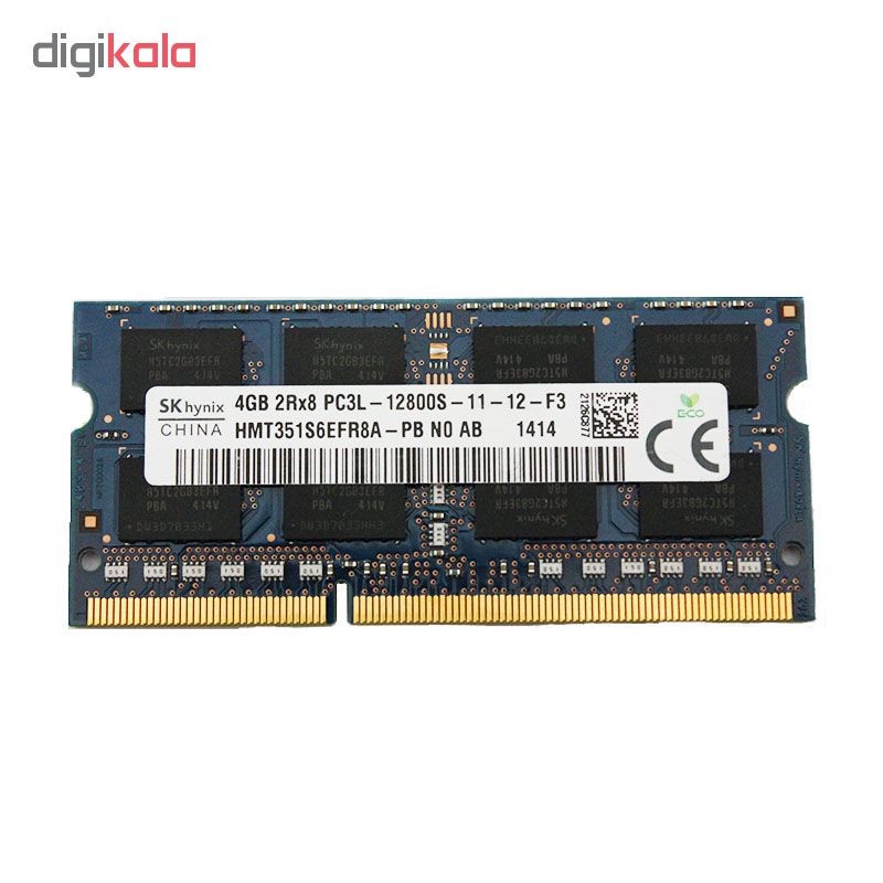 رم لپ تاپ DDR3L تک کاناله 1600 مگاهرتز CL11 اس کی هاینیکس مدل HMT351S6EFR8A ظرفیت 4 گیگابایت