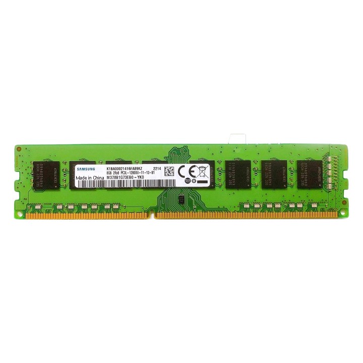 رم کامپیوتر سامسونگ مدل M378B1G73EB0-YK0 DDR3L تک کاناله 8 گیگابایت فرکانس 1600 مگاهرتز تایمینگ CL11 نوع ماژول U-DIMM...