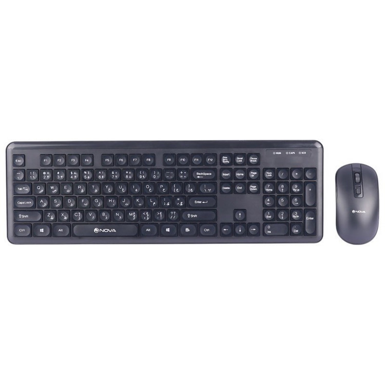 کیبورد و ماوس بی سیم نوا مدل NKM-1402WL