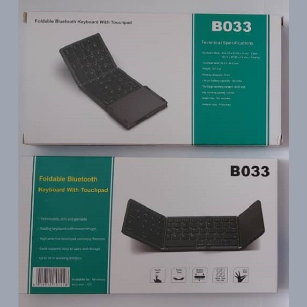 کیبورد بلوتوثي مدل B033