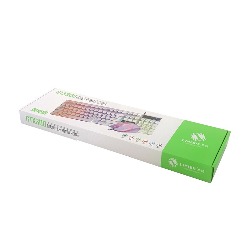 کیبورد و ماوس مخصوص بازی لایمید مدل GTX300-W