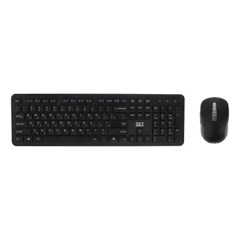 کیبورد و ماوس بیسیم اسکای لیزر مدل KG9012+G1060E6