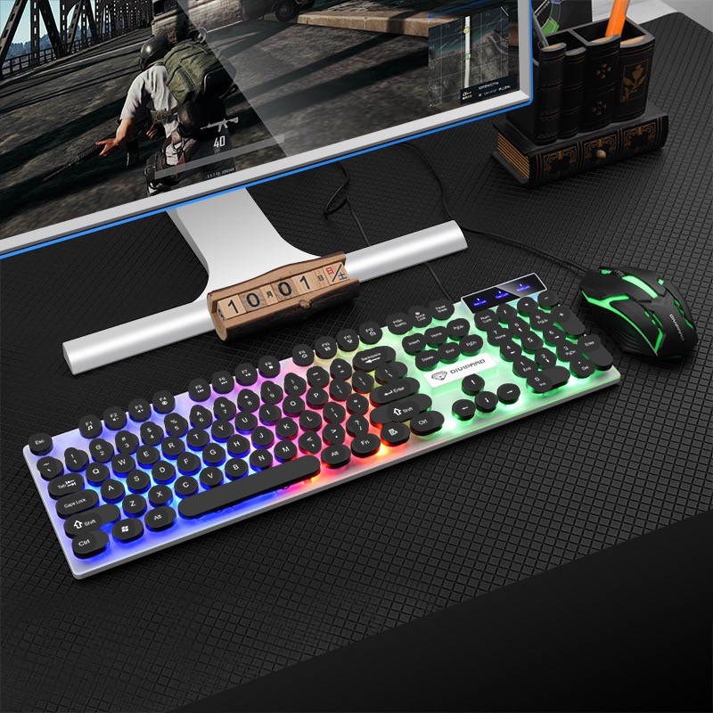 کیبورد و ماوس گیمینگ دیوایپارد مدل GMK-30