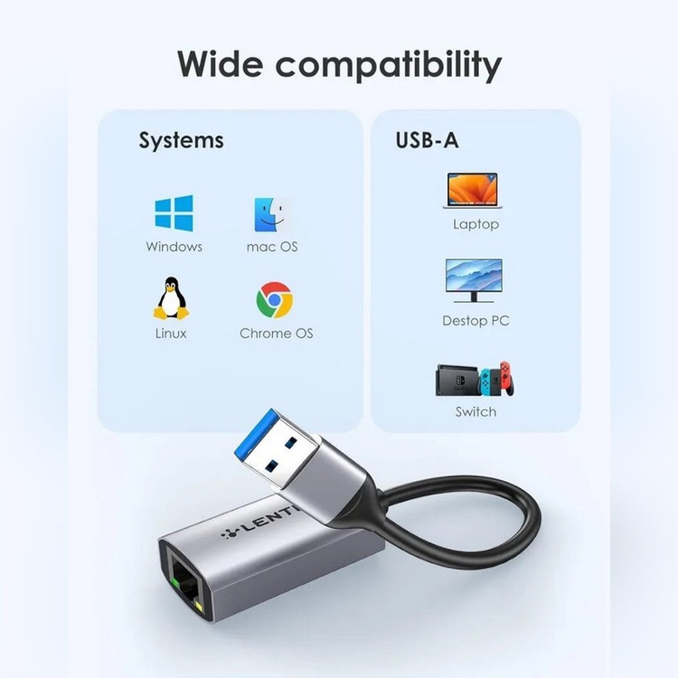 مبدل USB به RJ45 لنشن مدل HU604
