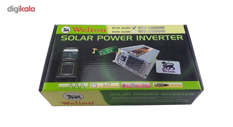 مبدل برق خودرو ویلیون مدل Green- 1500W