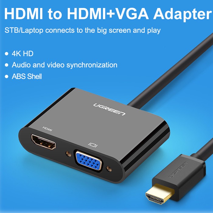 تبدیل HDMI به VGA و HDMI یوگرین مدل CM101-40744