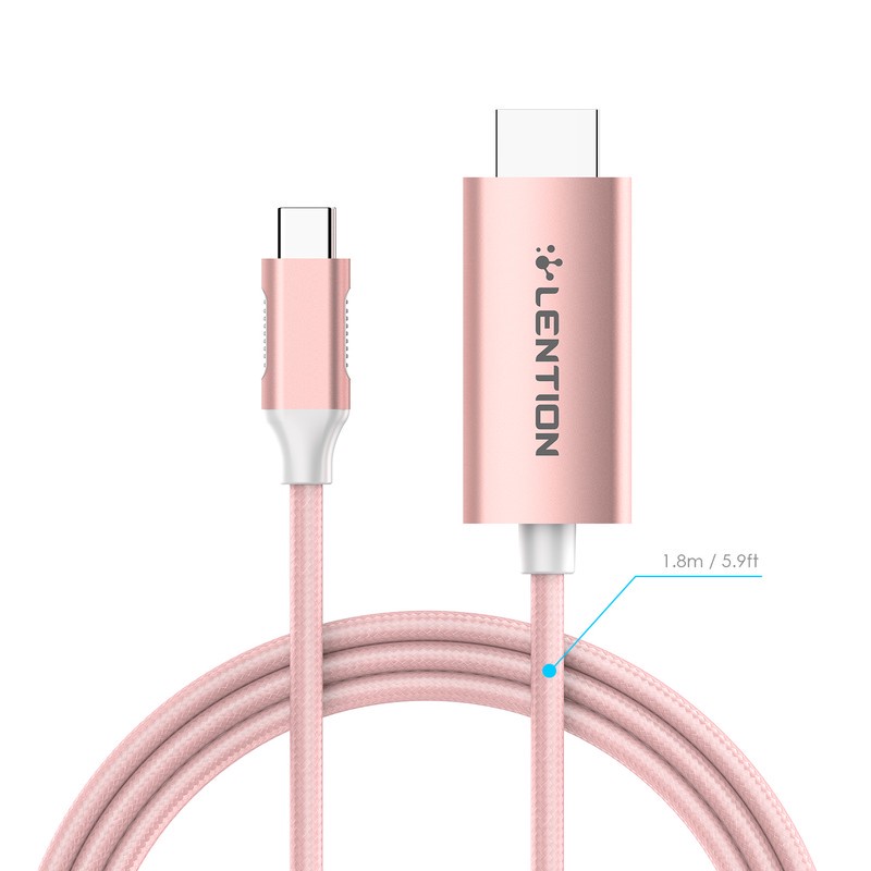 کابل تبدیل USB-C به HDMI لنشن مدل CU-707H-3M NA 4K 60HZ طول 3 متر