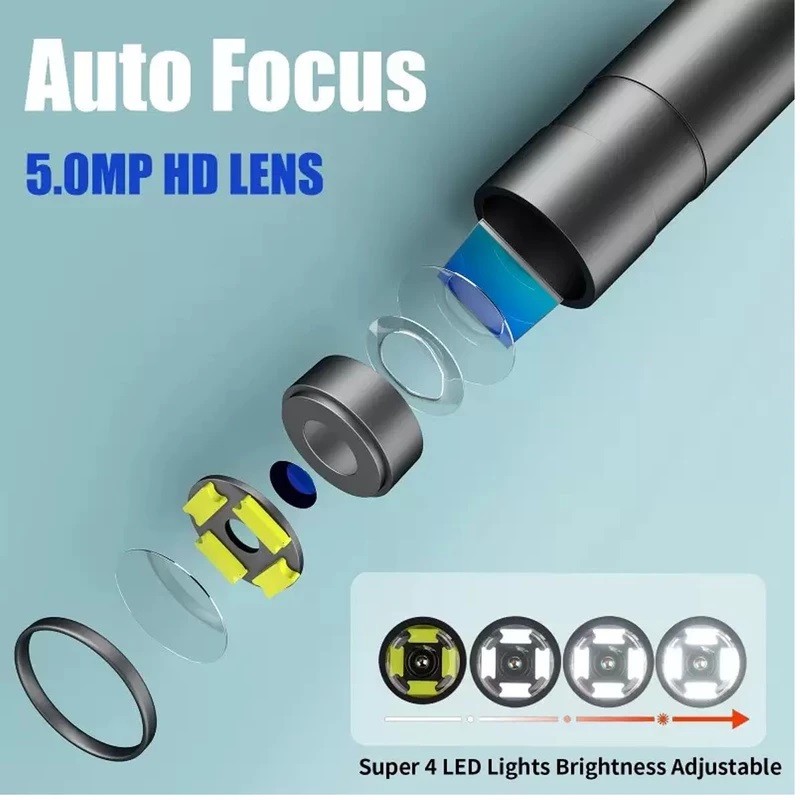 دوربین آندوسکوپی مدل شلنگی اتوفوکوس کد 360Degrees 10M HD