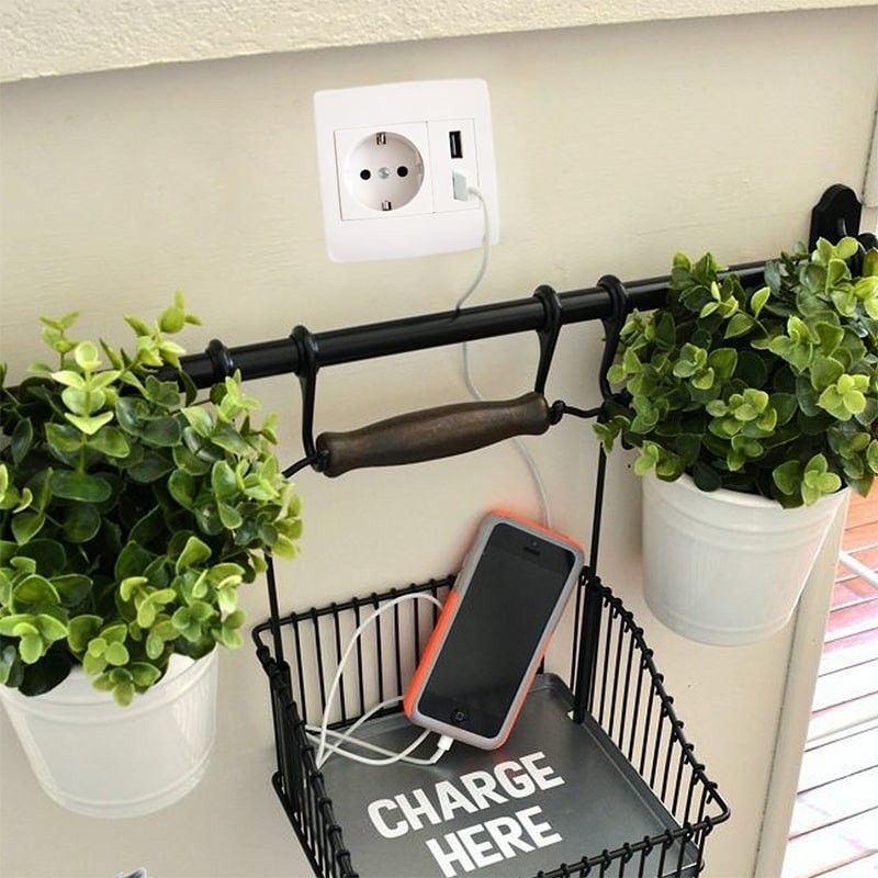 پریز USB مدل تارا بسته 4 عددی