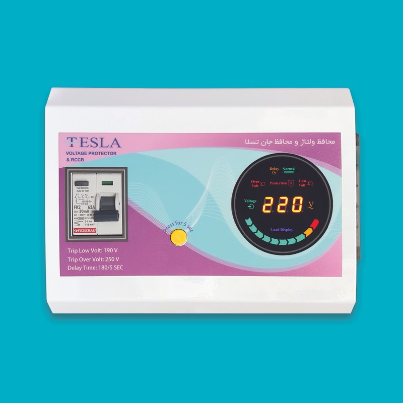 محافظ ولتاژ تسلا مدل TVP-FI-50