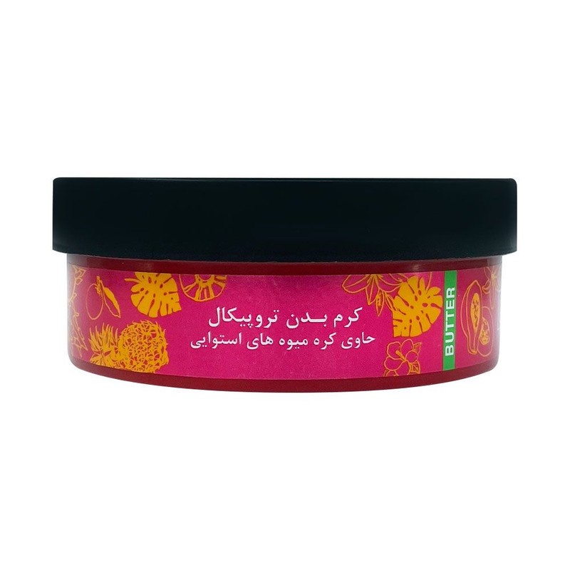 کرم بدن دیپ سنس مدل استوایی حجم 200 میلیلیتر مناسب پوست خشک با کره کاکائو، شی باتر و روغن آملا، ضد التهاب، مرطوبکننده...