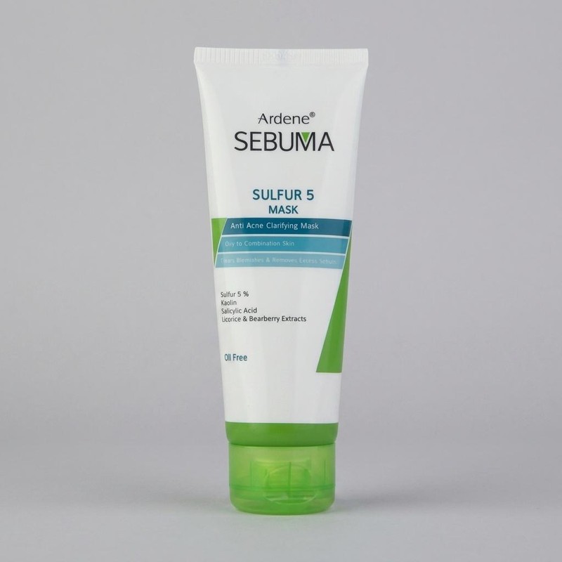 ماسک صورت آردن سبوما مدل Sulfur 5 حجم 75 میلیلیتر مناسب پوست مختلط با خاصیت ضد جوش، پاکسازی منافذ، جذب چربی اضافه، ال...