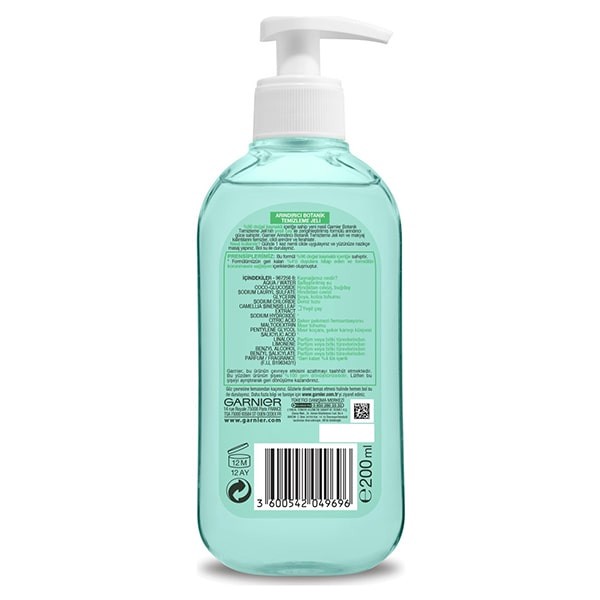 ژل شستشو صورت گارنیه مدل Skin Naturals حجم 200 میلی لیتر
