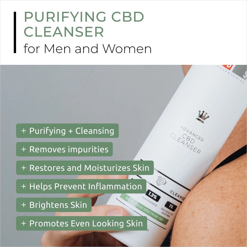 ژل شستوشوی صورت دی اس لابراتوریس مدل CBD مناسب برای پوست خشک حجم 200 میلیلیتر