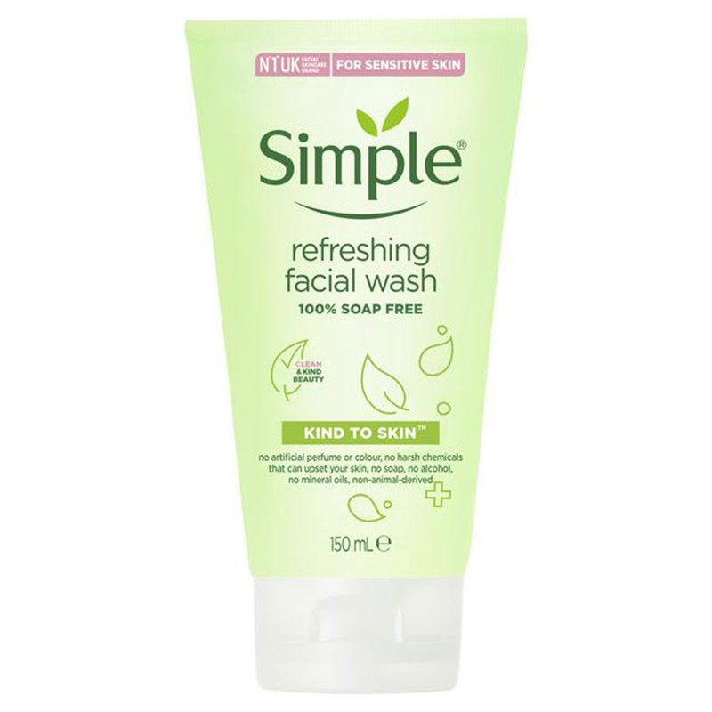 ژل شستوشوی صورت سیمپل مدل Refreshing حجم 150 میلیلیتر