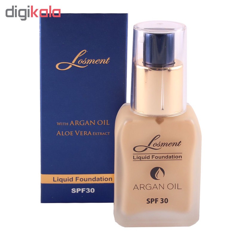 کرم پودر لوسمنت SPF30 حاوی روغن آرگان و آلوئه ورا شماره L202 حجم 36 میلی لیتر