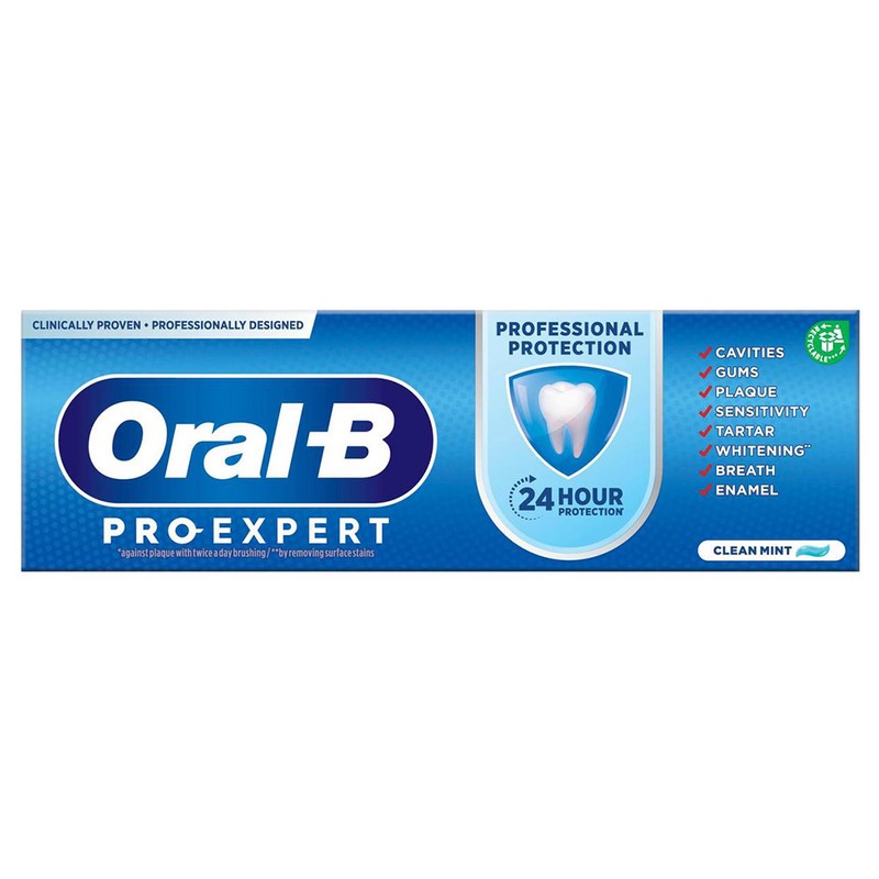 خمیر دندان اورال-بی مدل PRO-EXPERT مدل PROFESSIONAL PROTECTION حجم 75 میلی لیتر