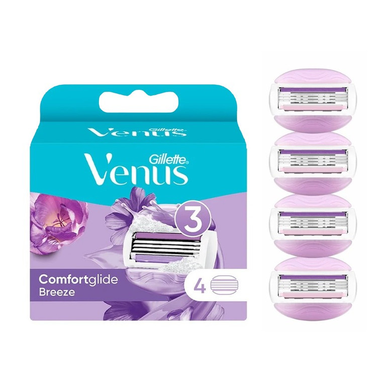 تیغ یدک ژیلت مدل Venus Comfortglide بسته 4 عددی