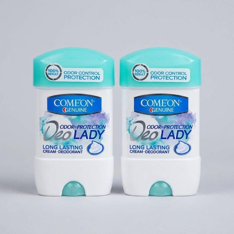 ژل شفاف ضد تعریق زنانه کامان مدل Long Lasting حجم 75 میلی لیتر بسته 2 عددی
