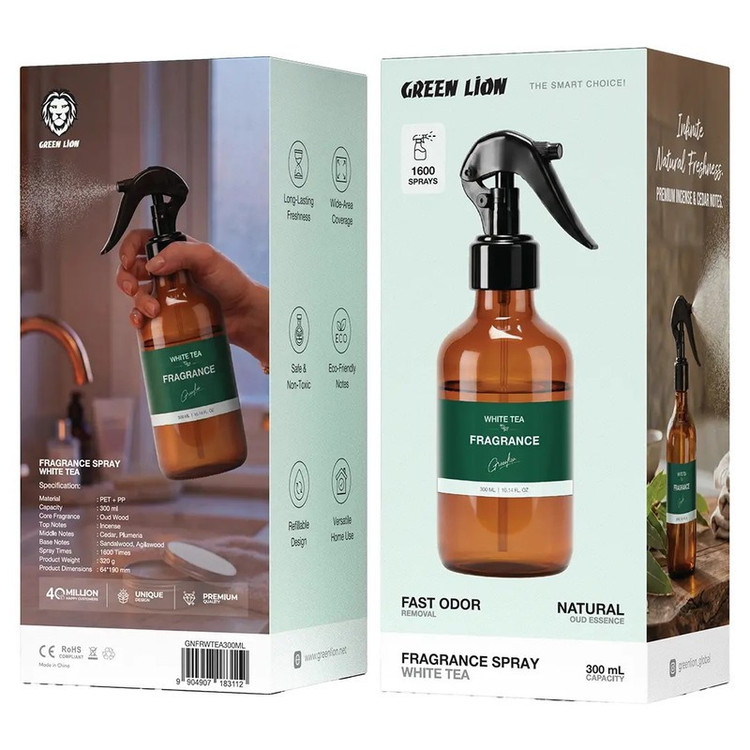 اسپری خوشبوکننده هوا گرین لاین مدل Fragrance Spray با رایحه white tea حجم 300 میلی لیتر