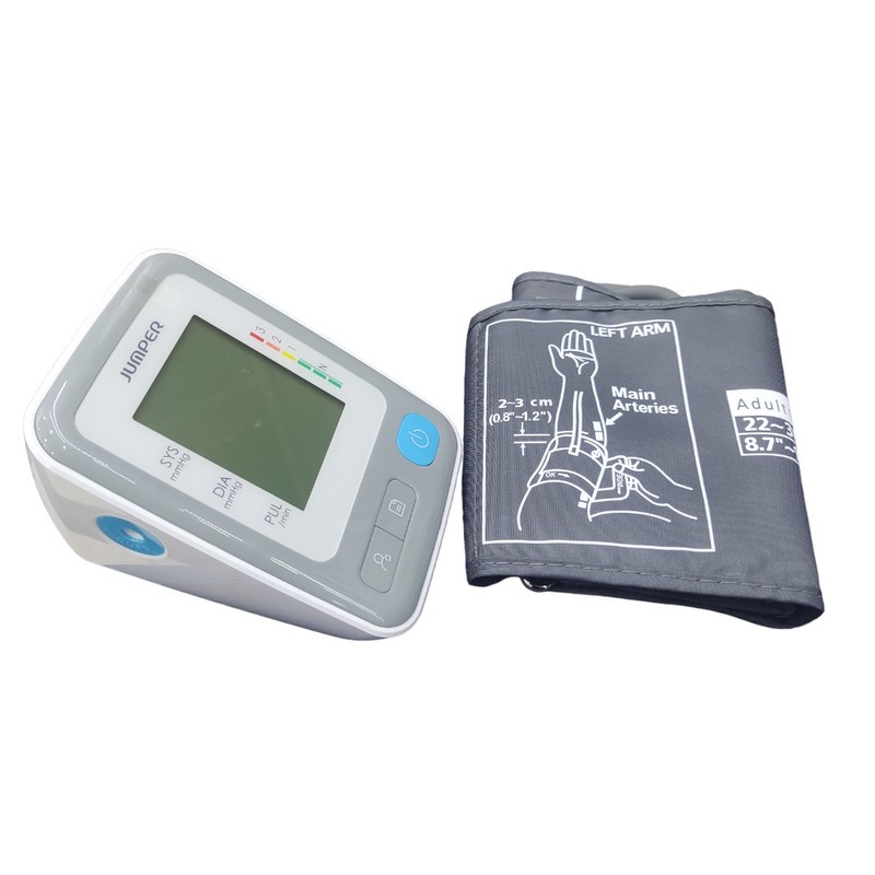 فشارسنج بازویی دیجیتال جامپر مدل JPD-HA300 با نمایشگر LCD، اندازهگیری فشار خون و ضربان قلب، هشدار آریتمی، حافظه دو نف...