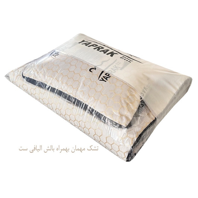تشک مهمان یاپراک مدل کندو پلاس یکنفره سایز 85185 سانتی متر به همراه بالش