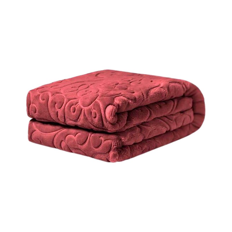 پتو یک نفره گلبافت مدل الوان گل برجسته کد 60078 سایز 220x160 سانتیمتر
