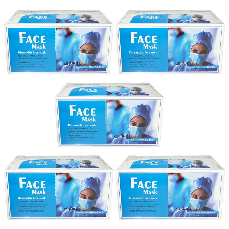 ماسک تنفسی مدل پرستاری کد SFM-02 بسته 250 عددی