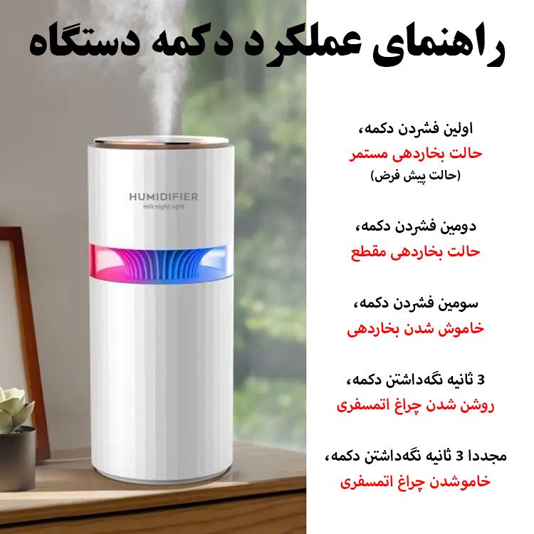 دستگاه بخور و رطوبتساز سرد مدل M205