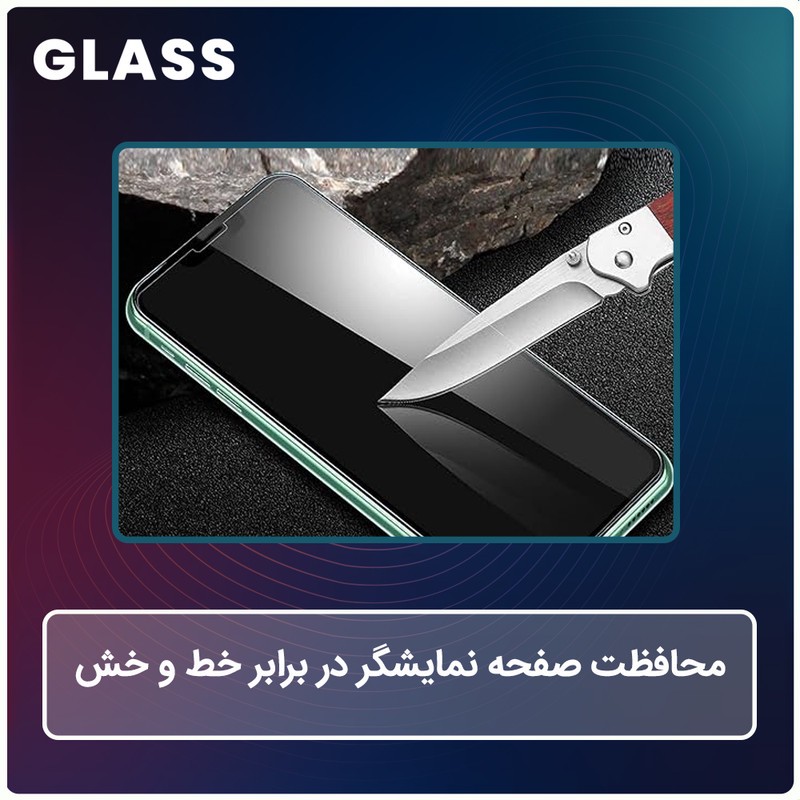 محافظ صفحه نمایش شفاف گلس مدل Resistant مناسب برای گوشی موبایل اچ ام دی Pulse Plus