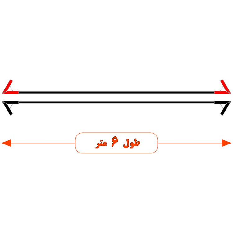 کابل اتصال باتری به باتری موتورسیکلت مدل Fire 1100A-6m مجموعه دو عددی