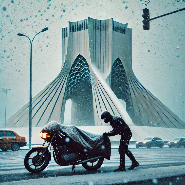 چادر موتور سیکلت رویال اسپرت مدل ضدآب مناسب برای QJ Motor SRV 250V