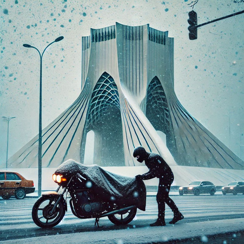 چادر موتور سیکلت رویال اسپرت مدل ضدآب مناسب برای QJMotor MTX 175 ABS