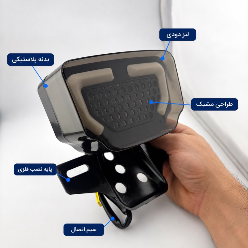 چراغ عقب ترمز و راهنما موتورسیکلت مدل L-LEDPro