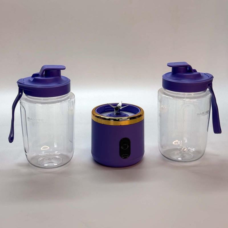 شیکر شارژی مدل دو قلو multi function کد 2306 گنجایش 0.4 لیتر مجموعه 2 عددی