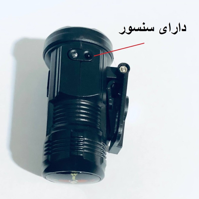 چراغ قوه دستی مدل سنسور دار با نور مهتابی