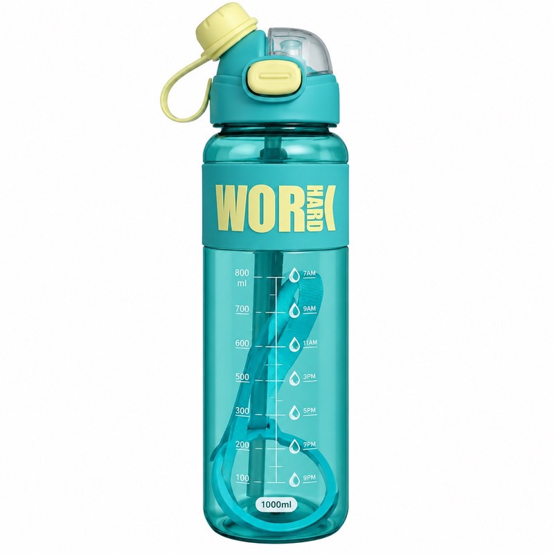 قمقمه ورزشی مدل work hard با گنجایش ۱۰۰۰ میلی لیتر