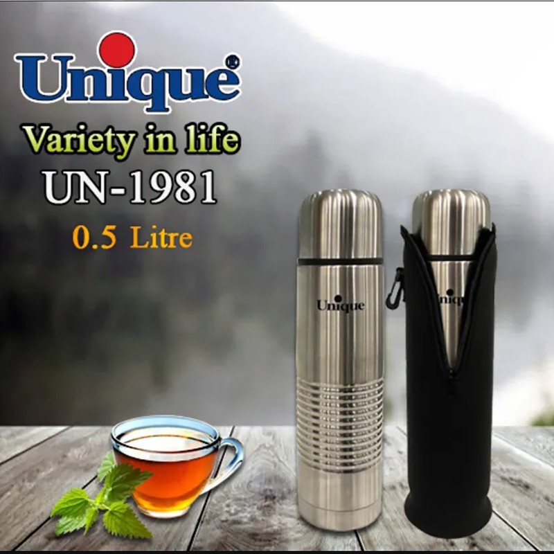فلاسک یونیک مدل استیل کد 1981 گنجایش 0.5 لیتر